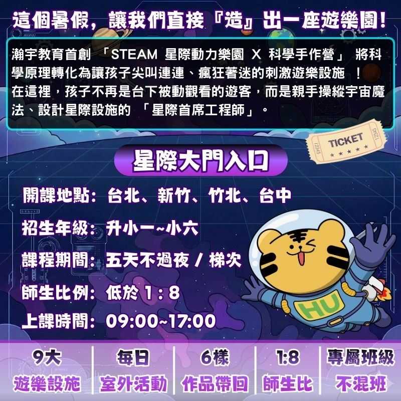 2026 國小 STEAM 科學手作夏令營資訊：台北、台中、新竹、竹北同步開課