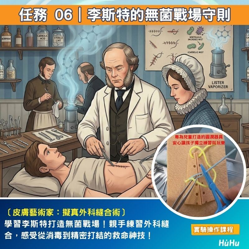全能小醫生任務06：擬真外科縫合術皮膚藝術家