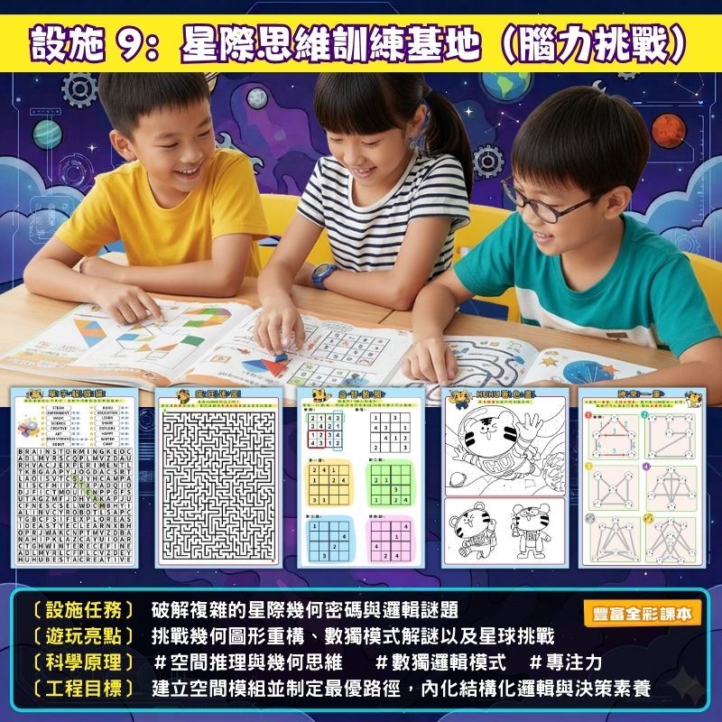 設施 9 星際思維訓練基地：腦力開發與潛能訓練，兒童邏輯思維開發課程