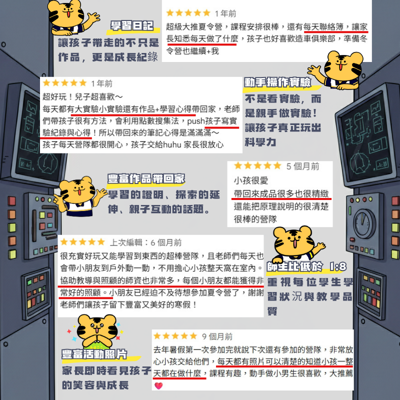 瀚宇教育 冬令營 5星評價 家長見證
