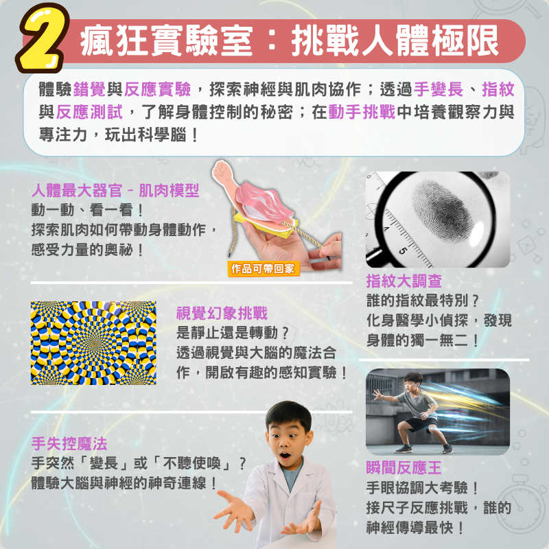 瘋狂實驗室｜人體極限挑戰與醫學科學動手實作